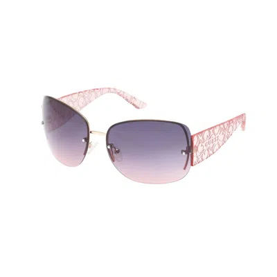 Guess Multicolor Metal Sunglasses In Gold