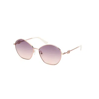 Guess Multicolor Metal Sunglasses In Pink