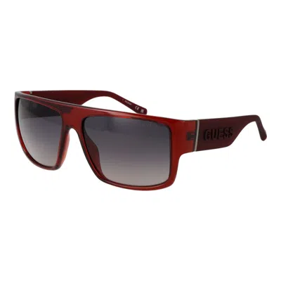 Guess Multicolor Plastic Sunglasses In Burgundy