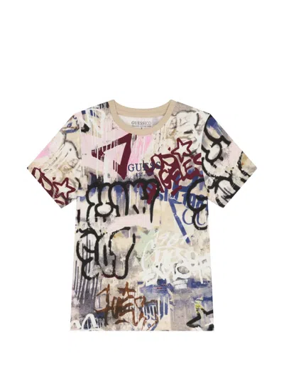 Guess Kids' Multicolor Print T-shirt