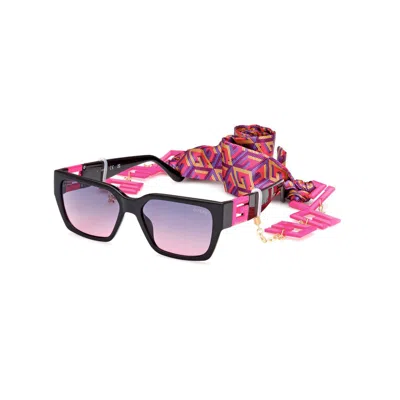Guess Multicolor Resin Sunglasses In Black