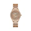 Guess Multicolor Stainless Steel Dress Watch In Gold