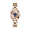 Guess Multicolor Stainless Steel Dress Watch In Gold