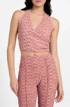 Guess Naleny Knit Halter Top In Pink