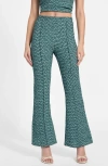 Guess Naleny Seamed Open Stitch Pants In Green
