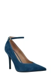 Guess Women's Napril Ankle Strap Stiletto Dress Pumps In Blue