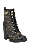 Guess Neadyn Lace-up Bootie In Black 2