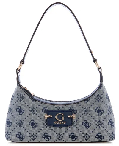 Guess Neda 4g Peony Logo Small Top Zip Shoulder Bag