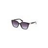 Guess Nero Lucido / Fumo Grad Injectate Sunglasses In Blue