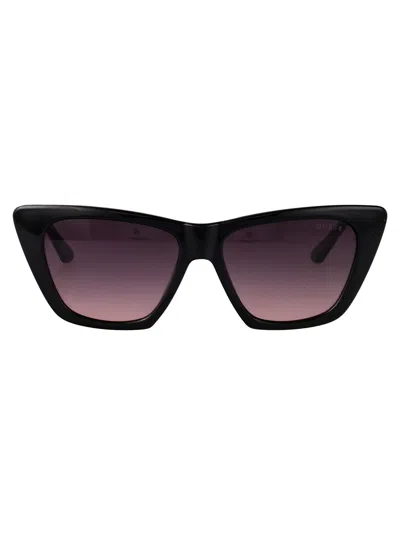 Guess Nero Lucido / Fumo Grad Injectate Sunglasses