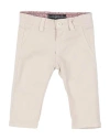 Guess Newborn Boy Pants Cream Size 3 Cotton, Elastane In Pink