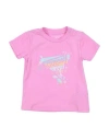 Guess Babies'  Newborn Girl T-shirt Pink Size 3 Organic Cotton, Elastane