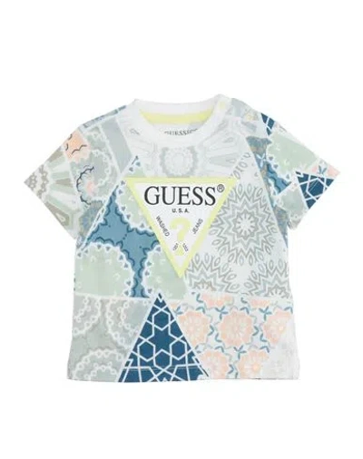 Guess Babies'  Newborn Girl T-shirt Sage Green Size 3 Cotton