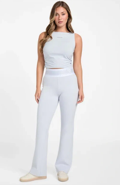 Guess Nina Ruched Cotton Blend Crop Tank