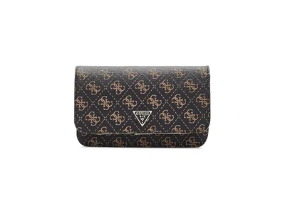 Guess Noelle Ii Crossbody Flap Organizer Cross Body Handbags Brown Logo: One Size