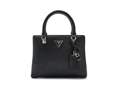 Guess Noelle Ii Small Multi Compartment Satchel Bag In Black
