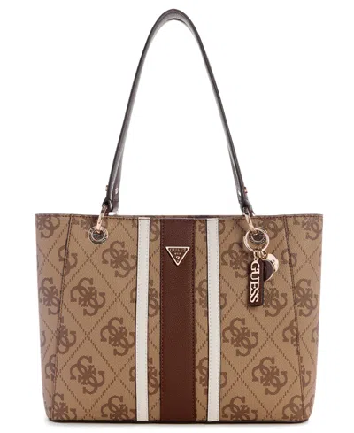 Guess Noelle Ii Small Tote Bag In Brown