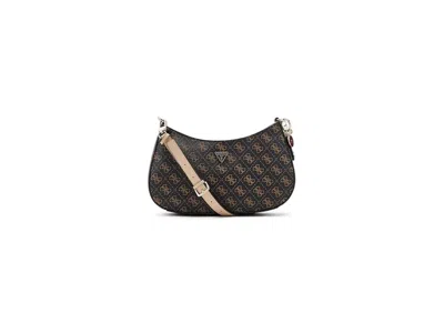Guess Noelle Ii Top Zip Shoulder Bag Shoulder Handbags Brown Logo: One Size