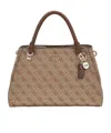 Guess Noelle Shoulder Bag In Multi Beige