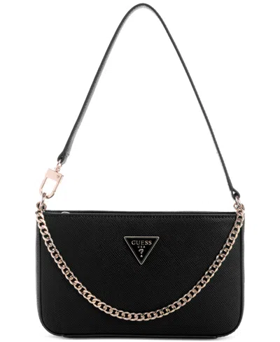 Guess Noelle Small Top Zip Shoulder In Black