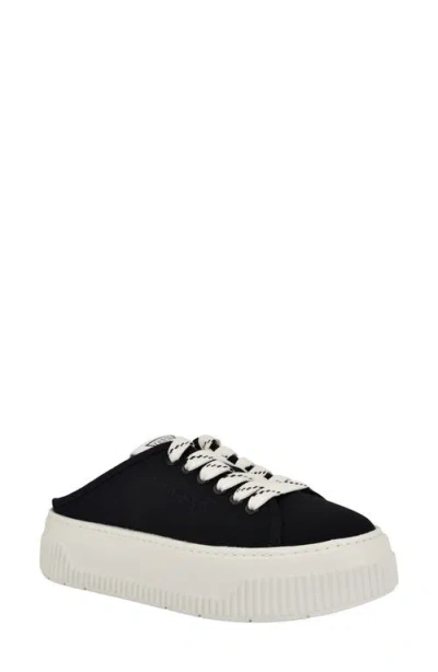 Guess Nudge Platform Slip-on Sneaker In Black