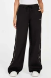 Guess Octavia Wide Leg Sweatpants In Black