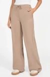 Guess Octavia Wide Leg Sweatpants In Brown