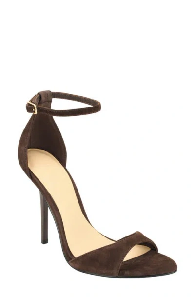 Guess Olivey Ankle Strap Sandal In Brown