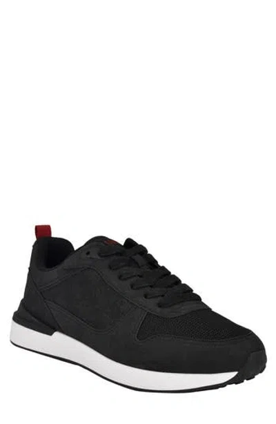 Guess Olivos Sneaker In Black Logo Multi