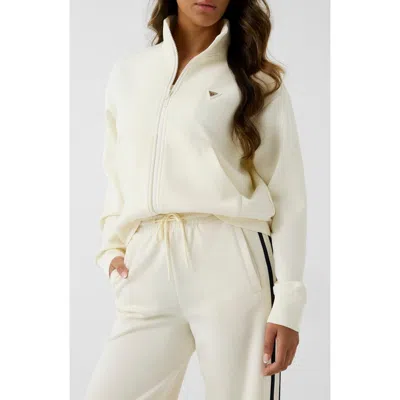 Guess Olympe Front Zip Jacket In White