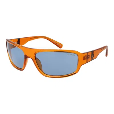 Guess Orange Men Sunglasses In Brown
