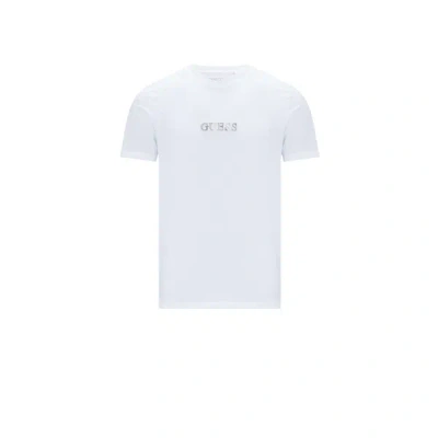 Guess Organic Cotton Logo T-shirt In White