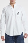 Guess Originals Embroidered Pocket Button-down Shirt In White
