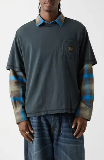 Guess Originals Go Oversize Boxy Cotton T-shirt In Gray
