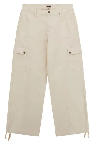 Guess Originals Go Utility Cotton Denim Cargo Pants In Concrete Mix Multi