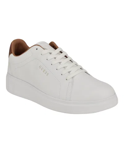 Guess Originals Men's Caldy Lace Up Casual Fashion Sneakers In White