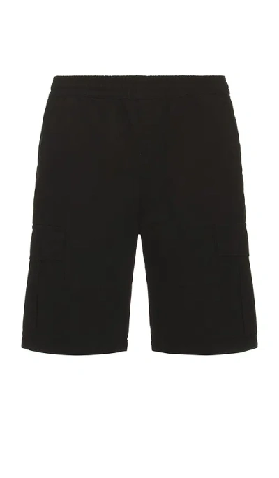 Guess Originals Ripstop Cargo Short In Jet Black Multi