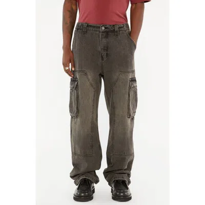 Guess Originals Loose Leg Cargo Jeans In Gray