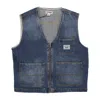 Guess Originals Men's Go Denim Vest Originals Dark Wash In Originals Dark Wash
