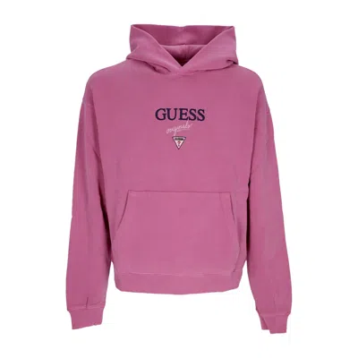 Guess Originals Men's Hoodie Go Baker Logo Hoodie Distressed Damson Multi