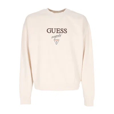 Guess Originals Men's Round Neck Sweatshirt Go Baker Logo Crewneck Sandy Shore Multi
