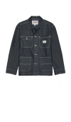 Guess Originals Metallic Chore Jacket In Blue