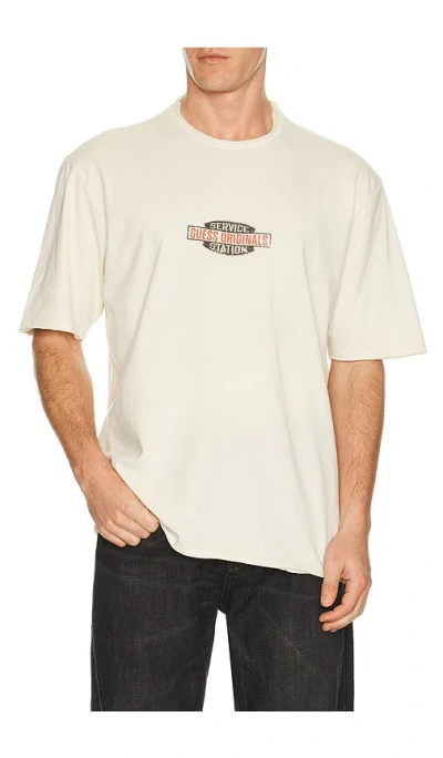 Guess Originals Service Station Tee In Neutral