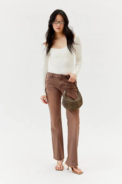 Guess Originals Uo Exclusive Kit Bootcut Jean In Brown, Women's At Urban Outfitters