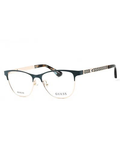 Guess Oval Women's Eyeglasses - Stylish And Comfortable Design In Green