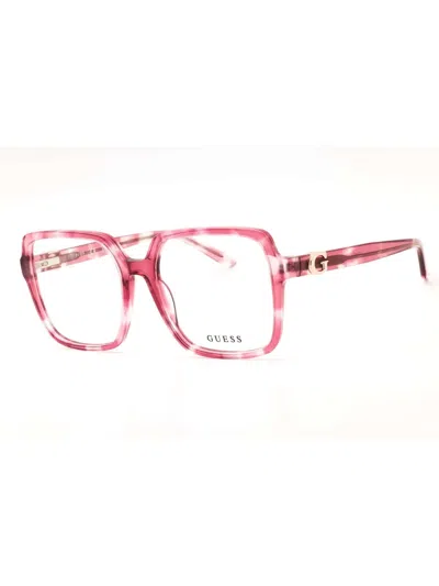 Guess Gu50228 Oversized Acetate Eyeglasses In Multi