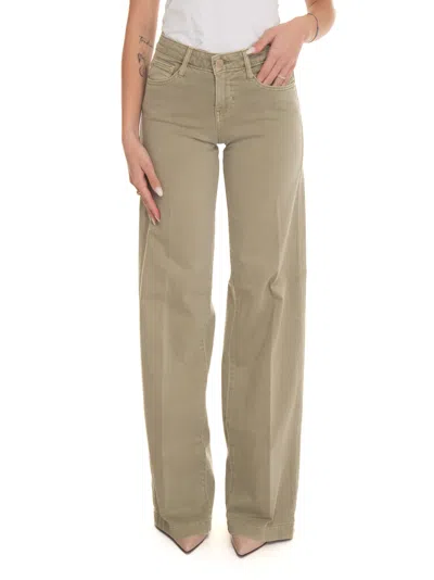 Guess Palazzo Trousers In Light Green