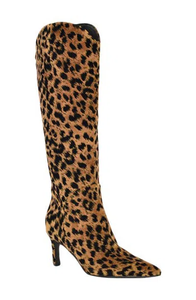 Guess Palisa Knee High Boot In Medium Brown