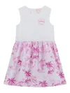 Guess Palm Tree-print Dress In White