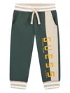 Guess Panelled Drawstring Pants In Green